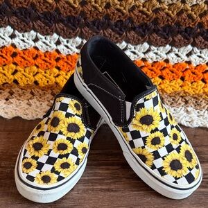 Sunflower Checkered Vans